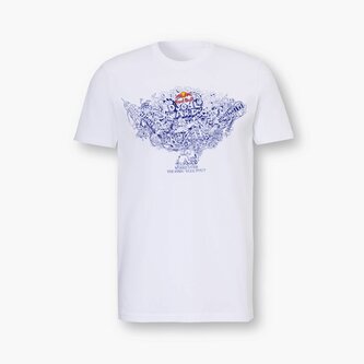 Red Bull Doodle Art triko bílé