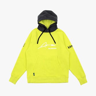 Mikina Fernando Alonso X Aston Martin volnočasová lime - XXL
