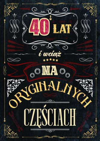 Karnet urodziny 40
