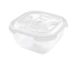 Dóza na potraviny NUVOLA 2 l čtverec bílá