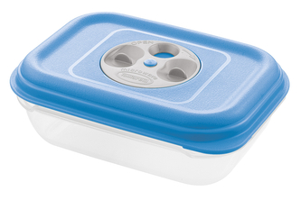 Dóza na potraviny obdelník  FRESH WAVE 0,95L modrá