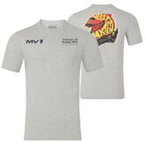 Tričko Max Verstappen - Red Bull Racing F1 HELMET šedé - M