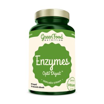 GreenFood nutrition - Enzymes opti 7 digest 90 vegan kapslí