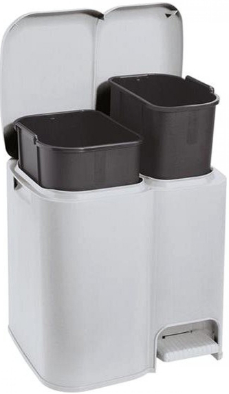 Koš na tříděný odpad PATTY 2,13+8L světle šedá