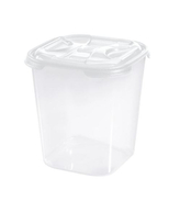 Dóza na potraviny NUVOLA 1 l čtverec bílá