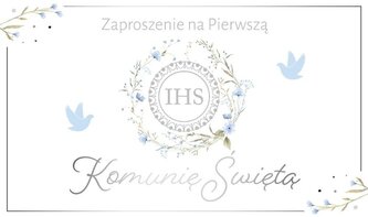 Zaproszenie Komunia (10szt)