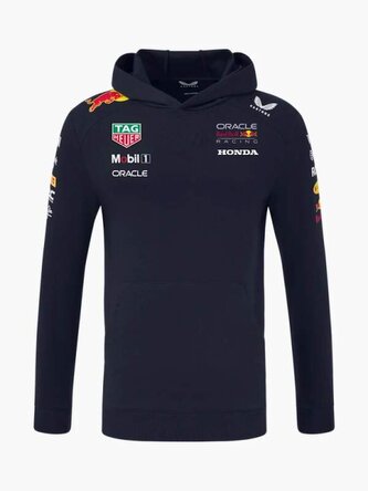 Týmová mikina s kapucí Oracle Red Bull Racing s logy sponzorů - S Týmová mikina s kapucí Oracle Red Bull Racing s logy sponzorů - S