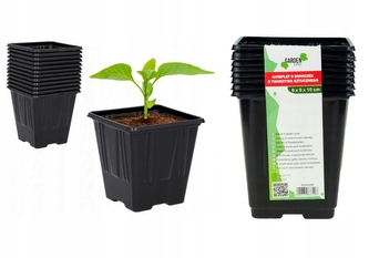 IGOTREND, Květináč sadbový 9 x 9 x 10 cm, 9 ks