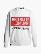 Svetr Pepe Jeans - Red Bull Racing bílý s nápisem - L