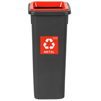 Igotrend, 714004 Koš na tříděný odpad 20 l, FIT BIN černá/červená