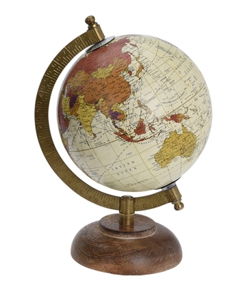 KOOPMAN, Otočný retro globus průměr 13 cm, typ č.1