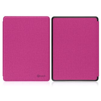 C-TECH PROTECT pouzdro pro Amazon Kindle PAPERWHITE 2024/COLORSOFT, WAKE/SLEEP funkce,hardcover, AKC-21, raspberry