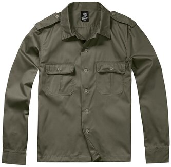 Košile Brandit US Hemd 1/1 - olivová, 3XL