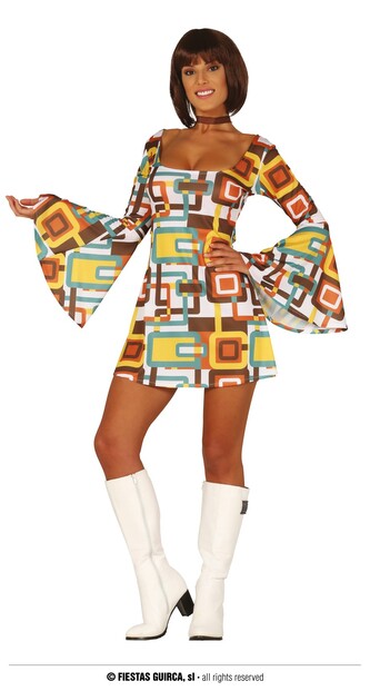 DISCO GIRL ADULT (WOMAN) SIZE L 42 44 L 42/44