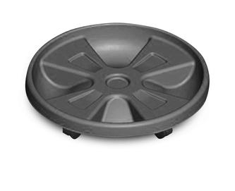 Gardino, podmiska pod květináč s kolečky 30 cm, mocca