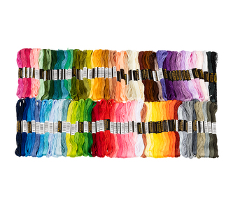 Bavlnka vyšívací sada mix 100ks - MIX - 2,3g / 7,9 m