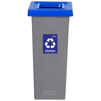 Igotrend, 719003 Koš na tříděný odpad 53 l, FIT BIN šedá/modrá