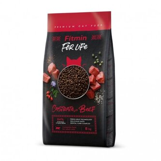 Fitmin Cat For Life Castrate Beef 8 kg