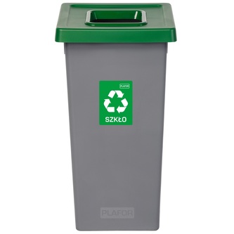 Igotrend, 723002 Koš na tříděný odpad 75 l, FIT BIN šedá/zelená