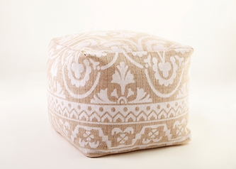 IGOTREND, Taburet POUF 40 cm x 40 cm x 35 cm , dekor 2 světlý