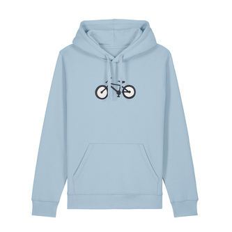 Mikina Pískacia Bicykel modrá Modré M