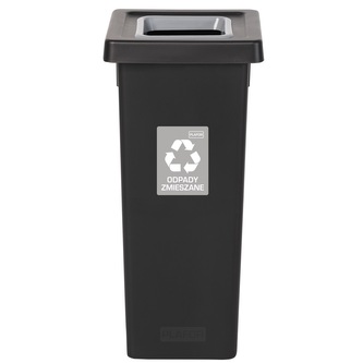 Igotrend, 724005 Koš na tříděný odpad 75 l, FIT BIN černá/šedá