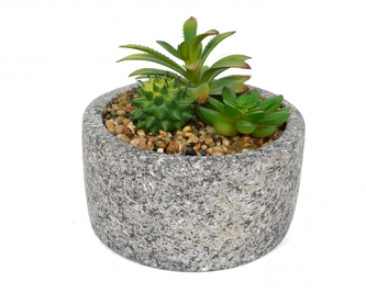 DUE ESSE, Dekorativní květina v květináči , průměr 15 cm