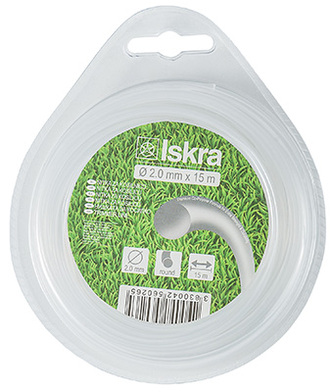 ISKRA, struna do sekačky 2 mm x 15 m, kruh