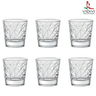 VIDIVI, sklenky DOLOMITI, 0,22 l, průměr 8 cm, výška 8,4 cm, sada 6 ks v balení VIDIVI, sklenky DOLOMITI, 0,22 l, průměr 8 cm, výška 8,4 cm, sada 6 ks v balení
