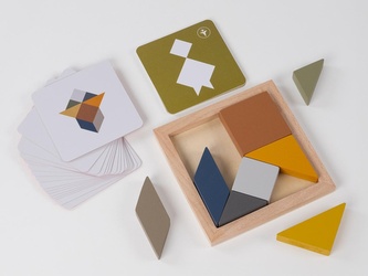 RECENTTOYS Tangram 4 elementy - země