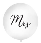 Balon Mrs 1m biały