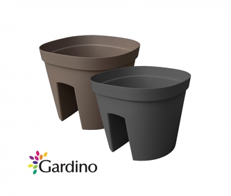 Gardino, balkónový květináč MONACO 30 cm, 10 l, antracit