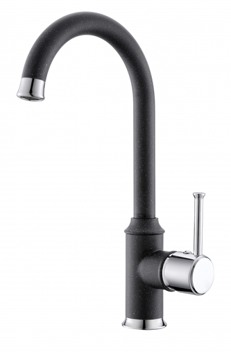 Metalac, T03800 ARC N granitová dřezová baterie, černá