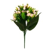 Růže kytice poupat x18, sv. růžová  J207 sv. růžová