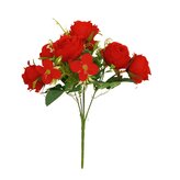 Růže kytička x5, červená  JH007 červená