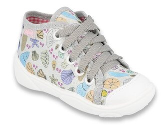 218P061 - dívčí tenisky Befado stříbrné, mušle 218P061_25