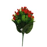 Růže kytice poupat x18, červená  J207 červená