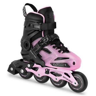 Spokey FREESPO JUNIOR Dětské kolečkové brusle, růžové, vel. 27-30