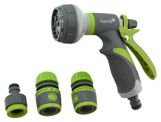 Pistole zavlažovací kruhová 8 funkcí s příslušenstvím - sada 4ks
