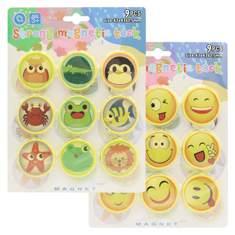 Magnetky se smajlíkem (sada 9 ks)