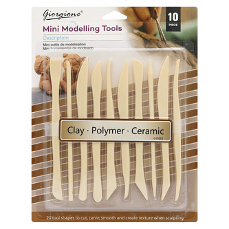 Nástroje na modelování hlíny (sada 10 ks) mini