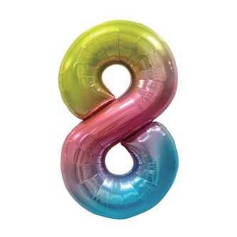 Narozeninový balónek, barevný 40" číslo 8