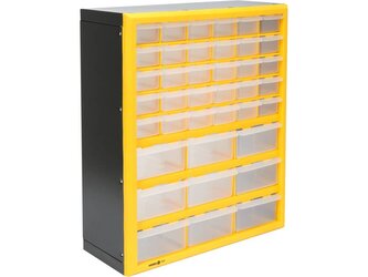 Organizér se zásobníky, 39 zásuvek, 475 x 380 x 160 mm