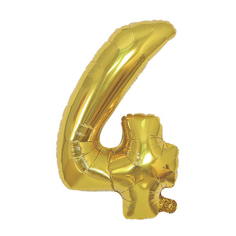 Narozeninový balónek, zlatý 40" číslo 4