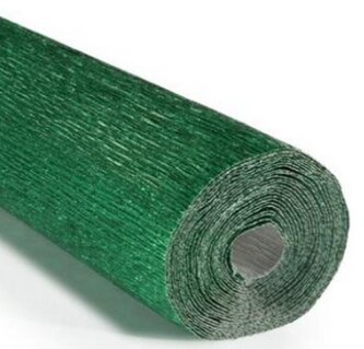 Krepina 50x250cm 180g metalizowana zielona