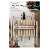 Umělecká dláta na modelování z hlíny (sada 11 kusů)
