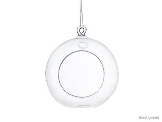 Kule szklane świeczniki 10cm 4szt