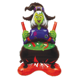 Balónková čarodějnice 110 cm Halloween