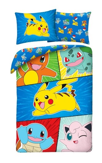 HALANTEX Povlečení Pokémon game  Bavlna, 140/200, 70/90 cm HALANTEX Povlečení Pokémon game  Bavlna, 140/200, 70/90 cm