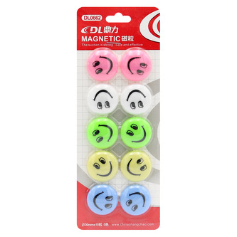 Smajlíci magnetky 30 mm (sada 10 ks)